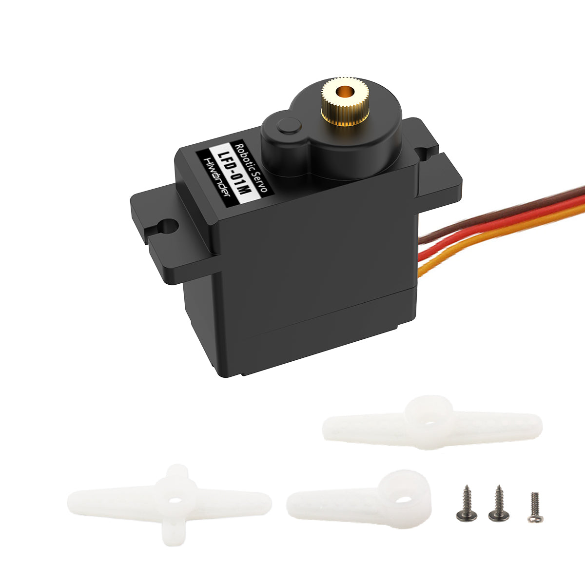 Hiwonder LFD-01M Robot Servo 6V 14g Micro Servo Anti-blocking with Metal Gear Hiwonder LFD-01M Robot Servo 6V 14g Micro Servo Anti-blocking with Metal Gear